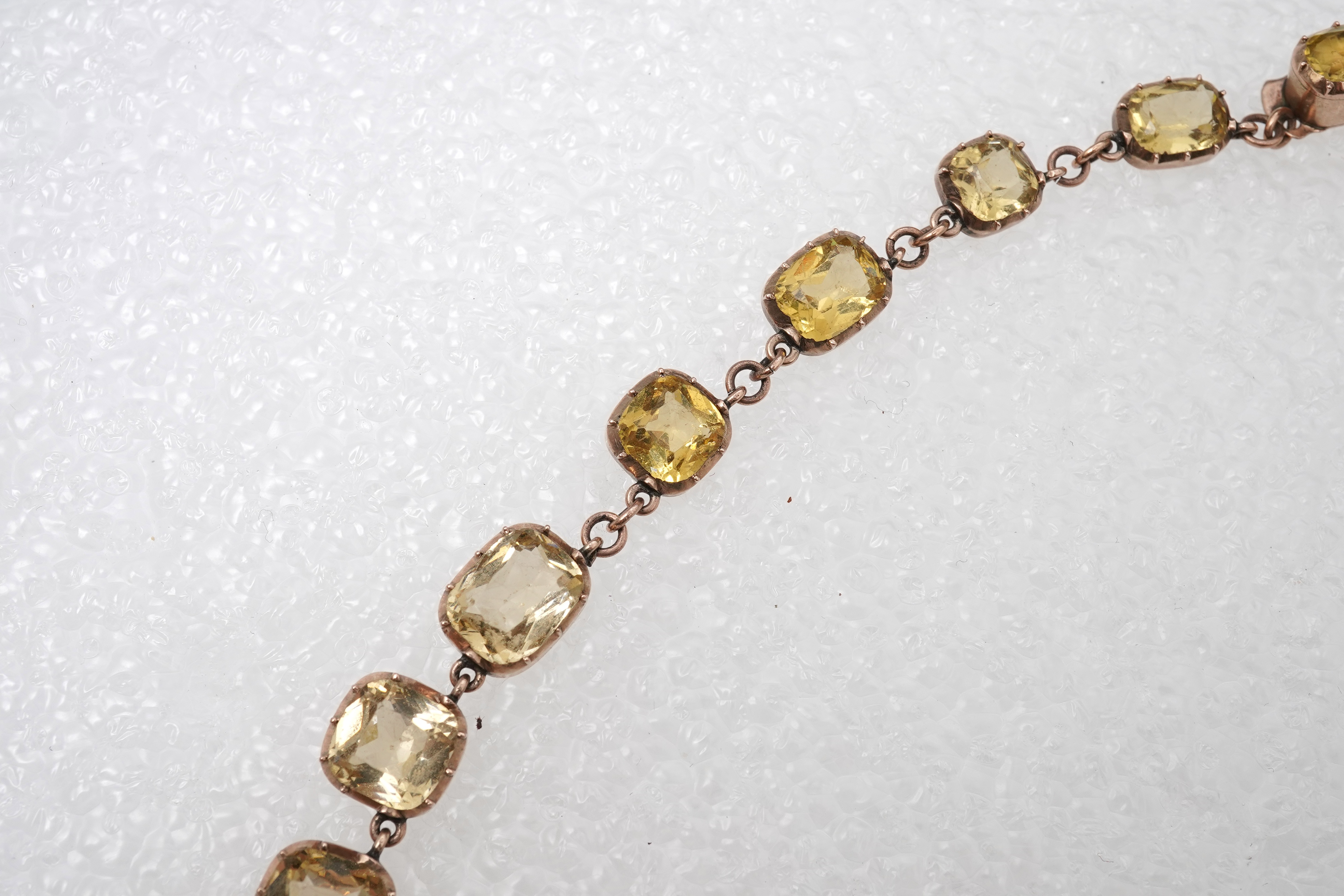 An attractive Victorian paste rivière, mid 19th century